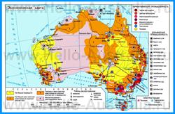 Экономическая карта Австралии