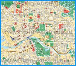 Подробная карта города Мельбурн