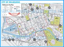 Туристическая карта Мельбурна